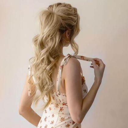 Kép valamiből Hullámos, 60 cm-es copf hajdúsító -  őzbarna