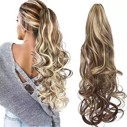 Kép valamiből Hullámos, 60 cm-es copf hajdúsító -  melír