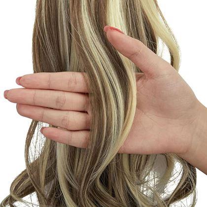 Kép valamiből Hullámos, 60 cm-es copf hajdúsító -  melír