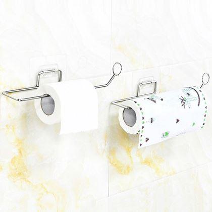 Kép valamiből Rozsdamentes, öntapadós papírtörlő tartó