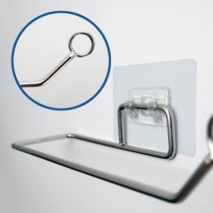 Kép valamiből Rozsdamentes, öntapadós papírtörlő tartó