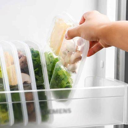 Kép 4 rekeszes, osztott élelmiszertartó doboz + fedél