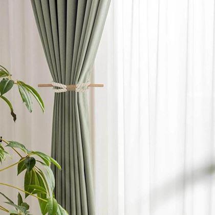 Kép valamiből Dekoratív függönyrögzítő kötél - fehér