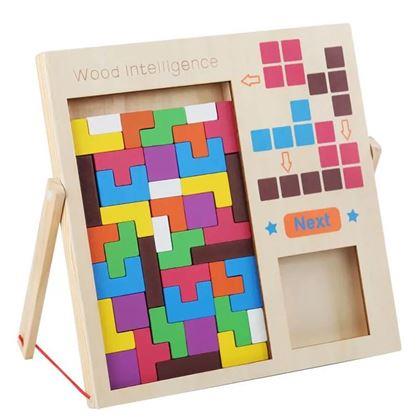 Kép valamiből Fából készült logikai puzzle - formák
