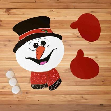 Kép valamiből Dekoratív hóember kerítésre
