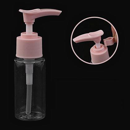 Kép valamiből Utazási kozmetikai üvegcsék készlete repülőgépre való táskával, 50 ml