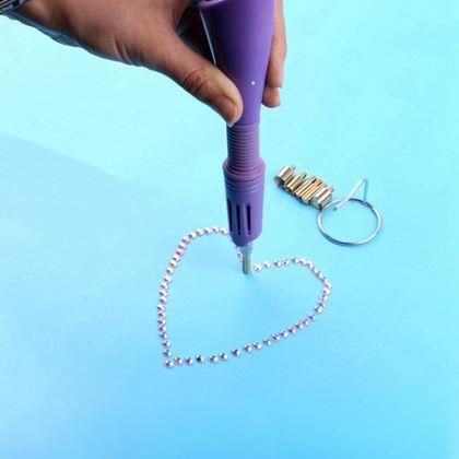 Kép valamiből Strasszkő ragasztó applikátor + strasszkő készlet