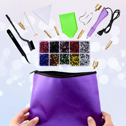 Kép Strasszkő ragasztó applikátor + strasszkő készlet