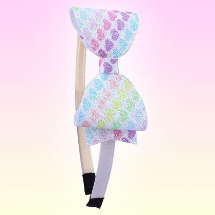 Kép valamiből Csillogó hajpánt masnival  -  szívecskés