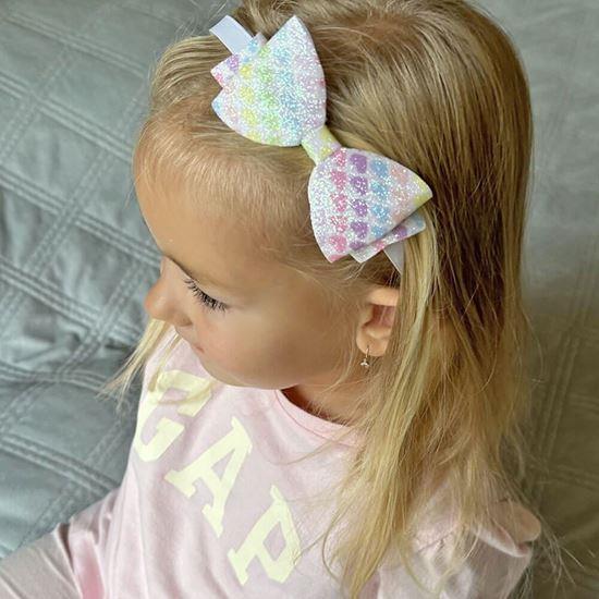 Kép valamiből Csillogó hajpánt masnival  -  szívecskés