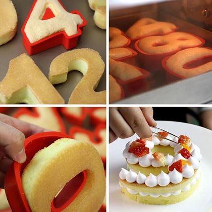 Kép valamiből Sütőszilikon forma szám alakban - 0