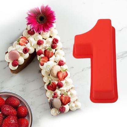 Kép Sütőszilikon forma szám alakban