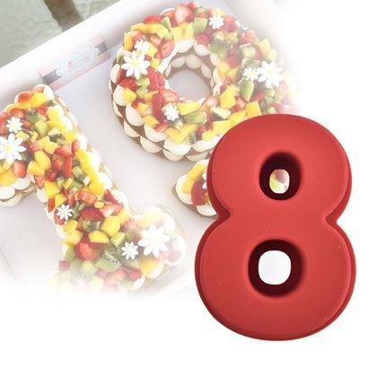 Kép valamiből Sütőszilikon forma szám alakban - 8