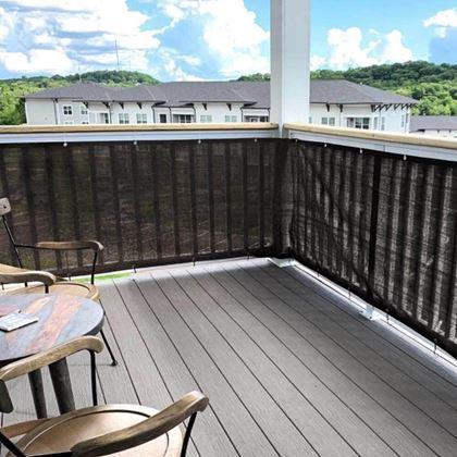 Kép valamiből Erkély takaró a magánélethez 500x90 cm -  fekete