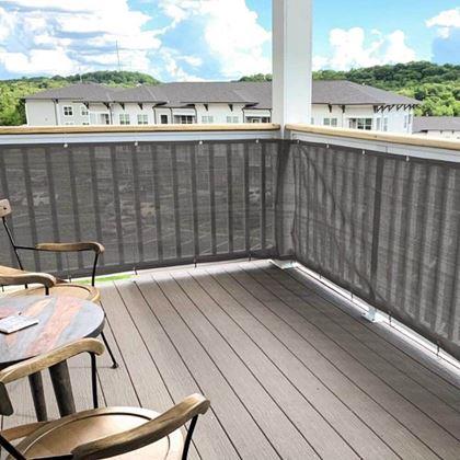 Kép valamiből Erkély takaró a magánélethez 500x90 cm -  szürke