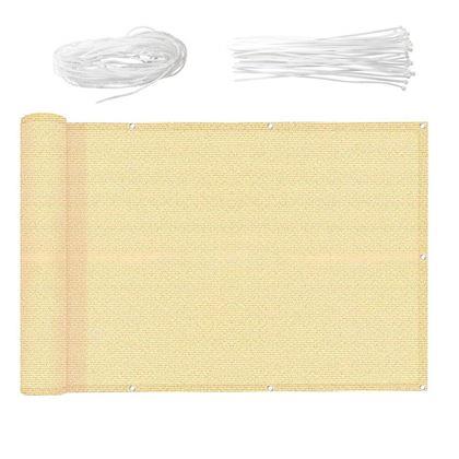 Kép valamiből Balkonfüggöny 500x90 cm  -  bézs