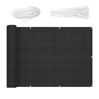Kép valamiből Erkély takaró a magánélethez 500x90 cm -  fekete