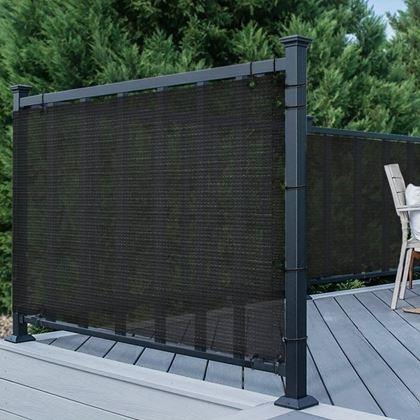 Kép valamiből Erkély takaró a magánélethez 500x90 cm -  fekete