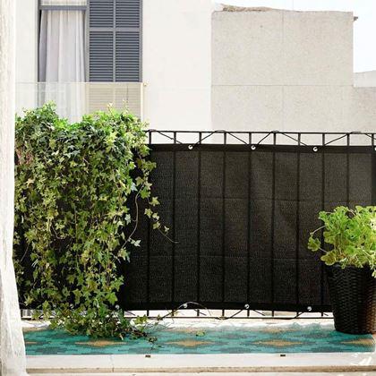 Kép valamiből Erkély takaró a magánélethez 500x90 cm -  fekete