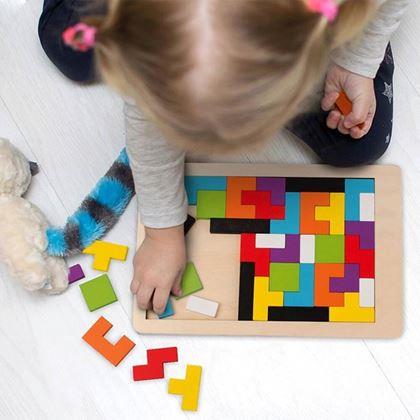 Kép valamiből Fa puzzle - formák