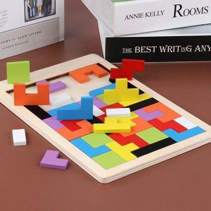 Kép valamiből Fa puzzle - formák
