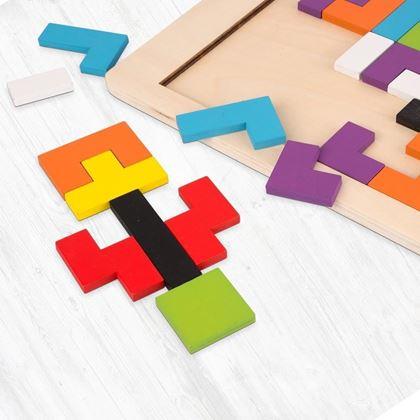 Kép valamiből Fa puzzle - formák