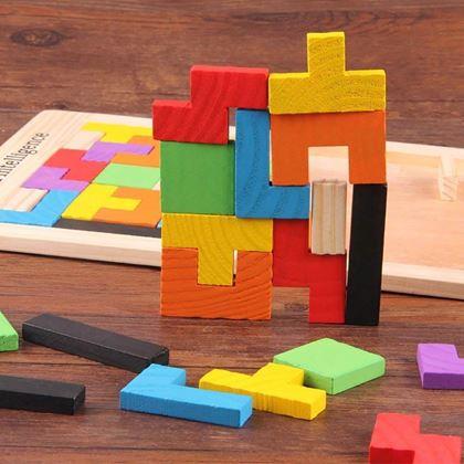 Kép valamiből Fa puzzle - formák