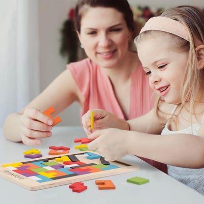 Kép Fa puzzle - formák