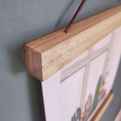 Kép valamiből Fa poszterkeret, szélessége 41 cm