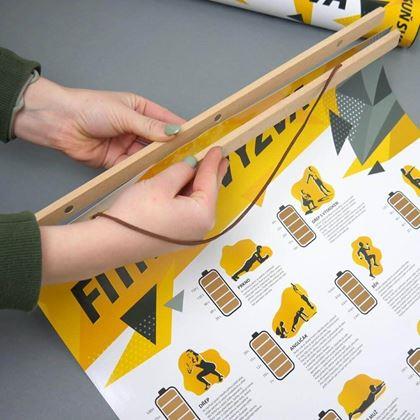 Kép valamiből Fa poszterkeret, szélessége 41 cm