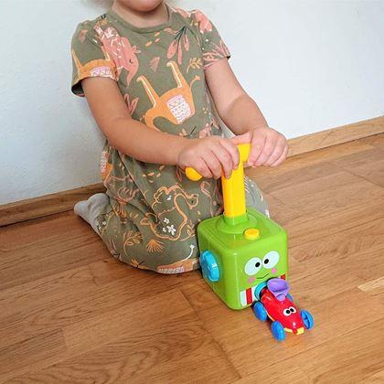Kép valamiből Lufihajtású kisautó kilövővel