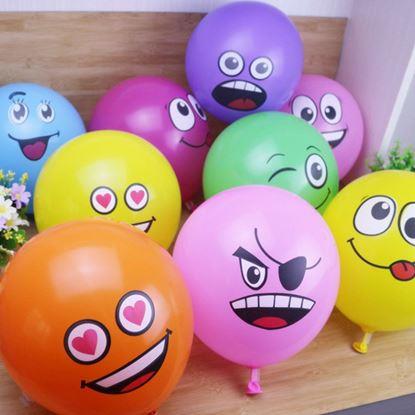 Kép Emoji léggömbök 10 db