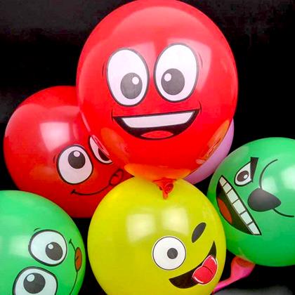 Kép valamiből Emoji léggömbök 10 db