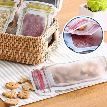 Kép valamiből Zárható cipzáras élelmiszer tasak