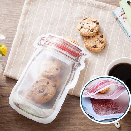 Kép valamiből Zárható cipzáras élelmiszer tasak