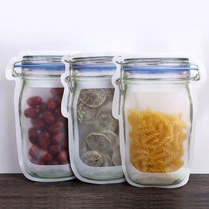 Kép valamiből Zárható cipzáras élelmiszer tasak