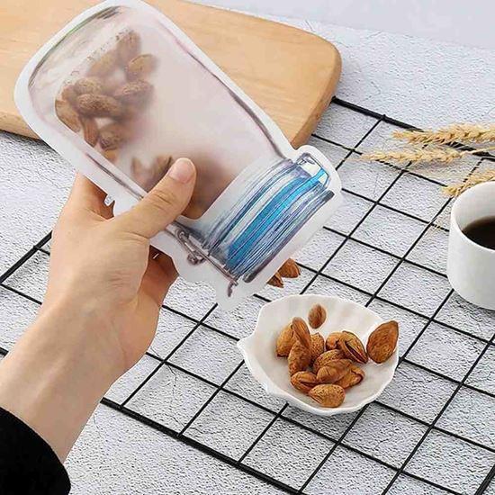 Kép valamiből Zárható cipzáras élelmiszer tasak