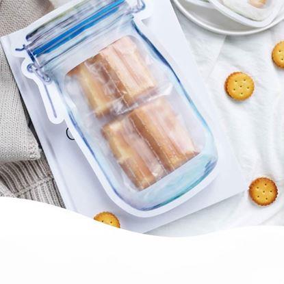 Kép Zárható cipzáras élelmiszer tasak