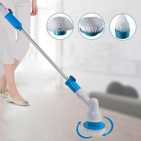 Kép valamiből Vezeték nélküli tisztítókefe + 3 fej, hosszabbító nyéllel