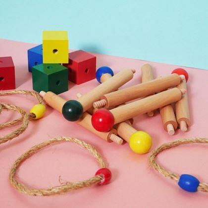 Kép valamiből Fa gyűrűdobáló játék