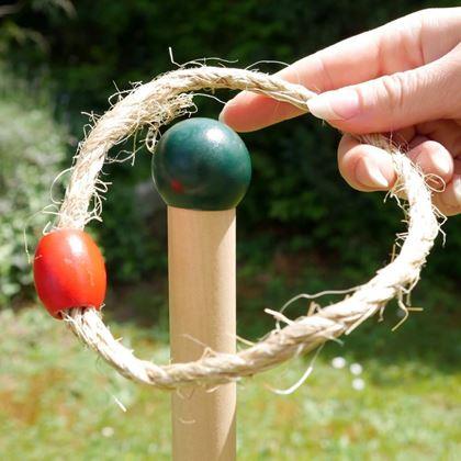 Kép valamiből Fa gyűrűdobáló játék