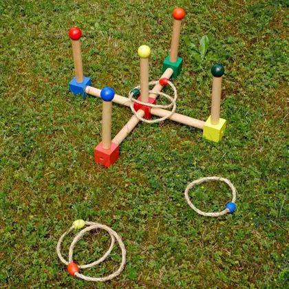 Kép valamiből Fa gyűrűdobáló játék