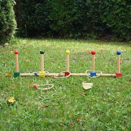 Kép valamiből Fa gyűrűdobáló játék