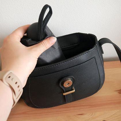 Kép valamiből Mini összecsukható esernyő tokban - fekete