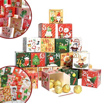 Kép valamiből Adventi naptár - újratölthető dobozok 24 db