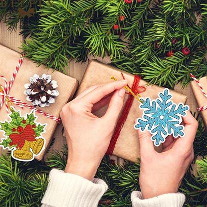 Kép Gyémántfestés karácsonyi díszek 10 db