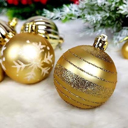 Kép valamiből Nagy karácsonyi díszkészlet - arany