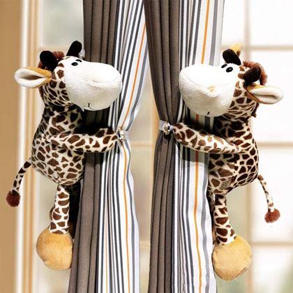Kép valamiből Plüss zsiráf függönytartó csipesz