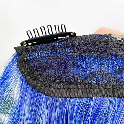 Kép valamiből Clip in sáv színes hajaláfestéshez - kék