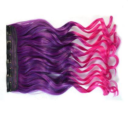 Kép valamiből Ombre csíptetős hajdísz - barna - rózsaszín